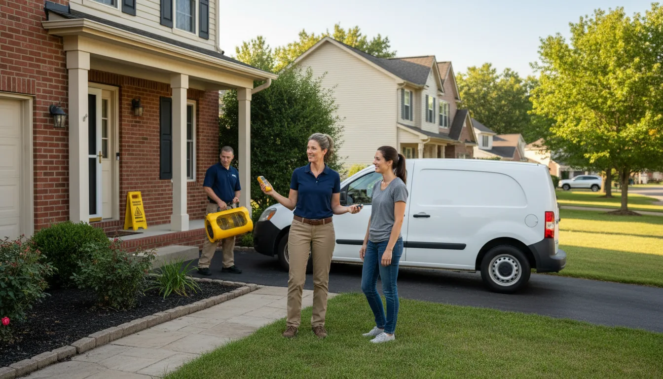 Residential water damage restoration in Gazelle, CA
